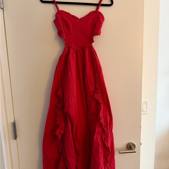 FARM Rio Red Maxi Dress - Picture 4 of 11